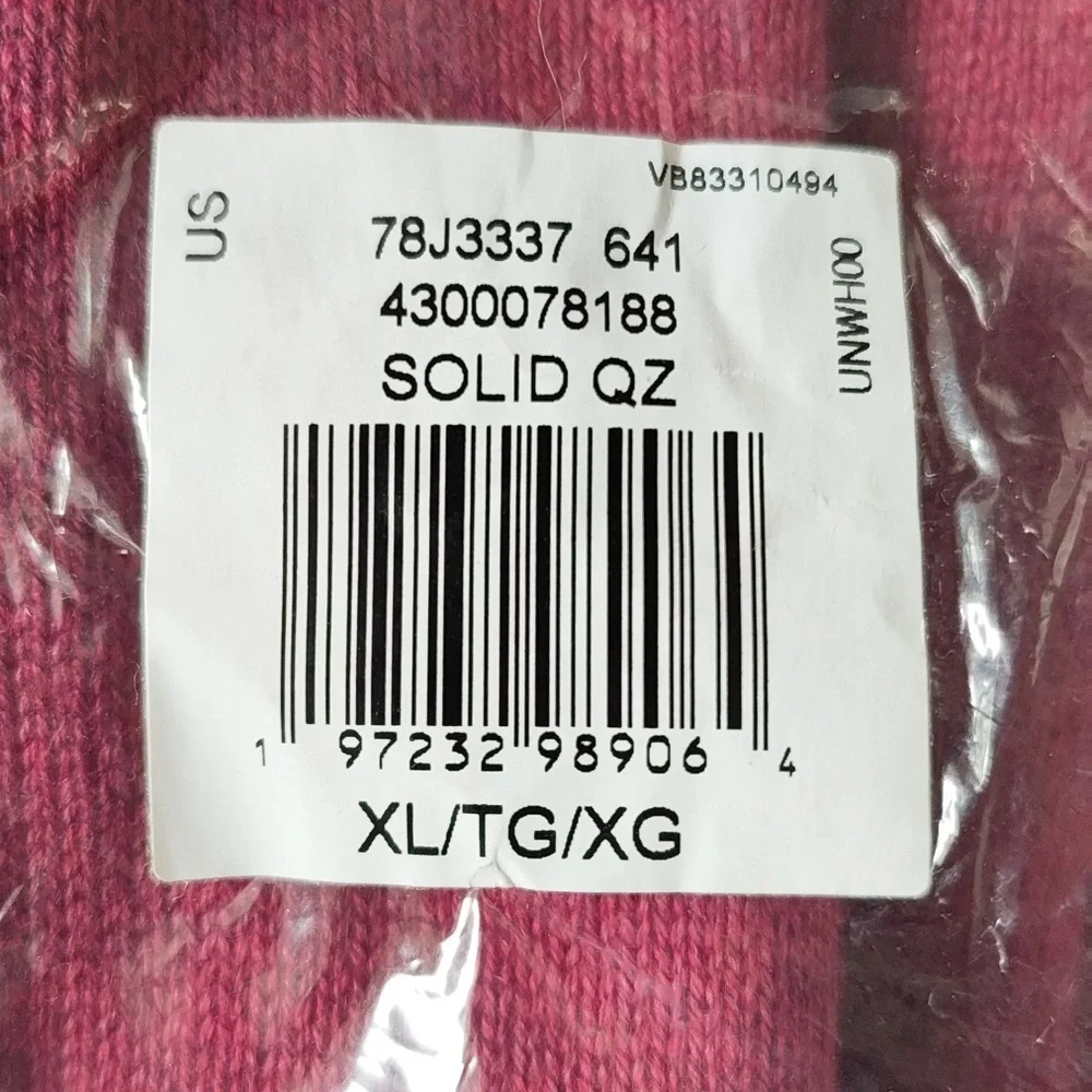 Tommy Hilfiger Men's Combed-Cotton Quarter-Zip Sweater Size Extra Large nwt‎